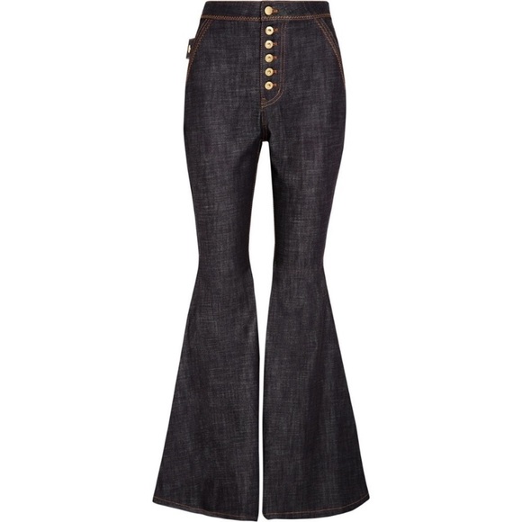 Incredible Ellery high waist denim flares 24 - Picture 3 of 11